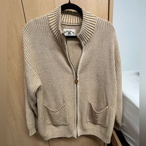 Cozy Beige Knit Sweater